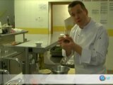 Recette de cuisine de David Fricaud : palais de parmesan au saumon fumé tiède