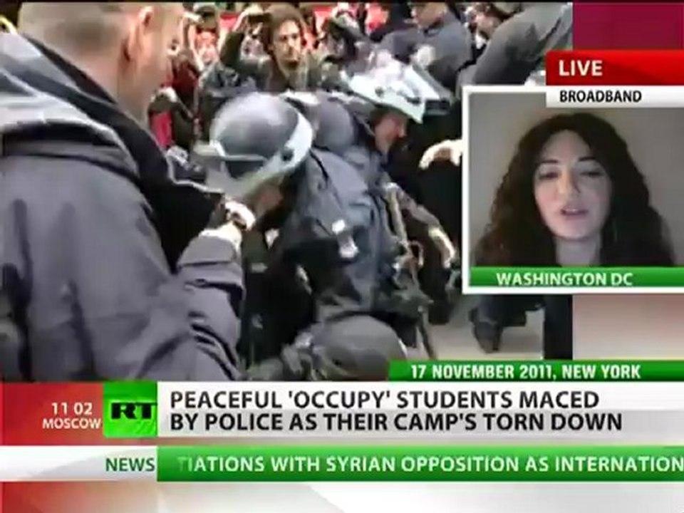 Occupy Maced: Police pepper spray unarmed youth, tear tents down