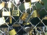 Le Pont des Arts et les cadenas de l'Amour. Paris