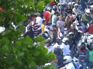 ISLE OF WIGHT SCOOTER RALLY 2012 (car park prior to rideout)