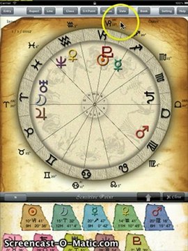 [iPad] horoscope JIKU(Basic 10Sensitive Points) - birth chart App of Astrology