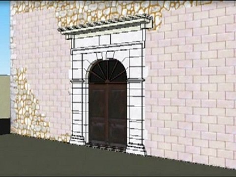 Lanas - le tour de l'église