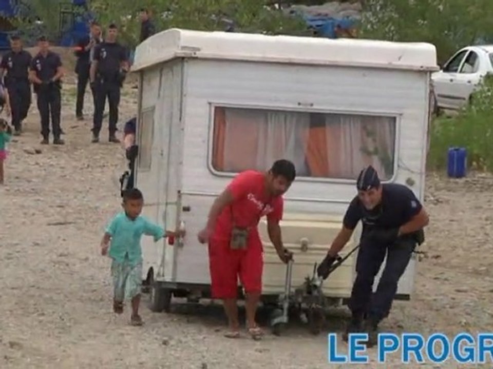 Expulsion d'un camp de Roms à Saint-Priest dans le Rhône