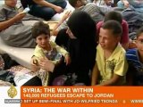 Syrian refugees overwhelm Jordanian border