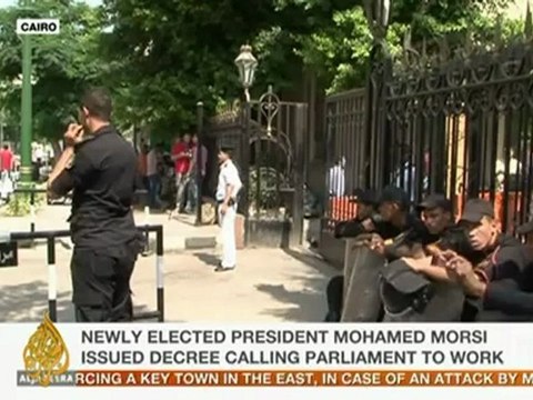 Sherine Tadros reports on Egyptian parliament