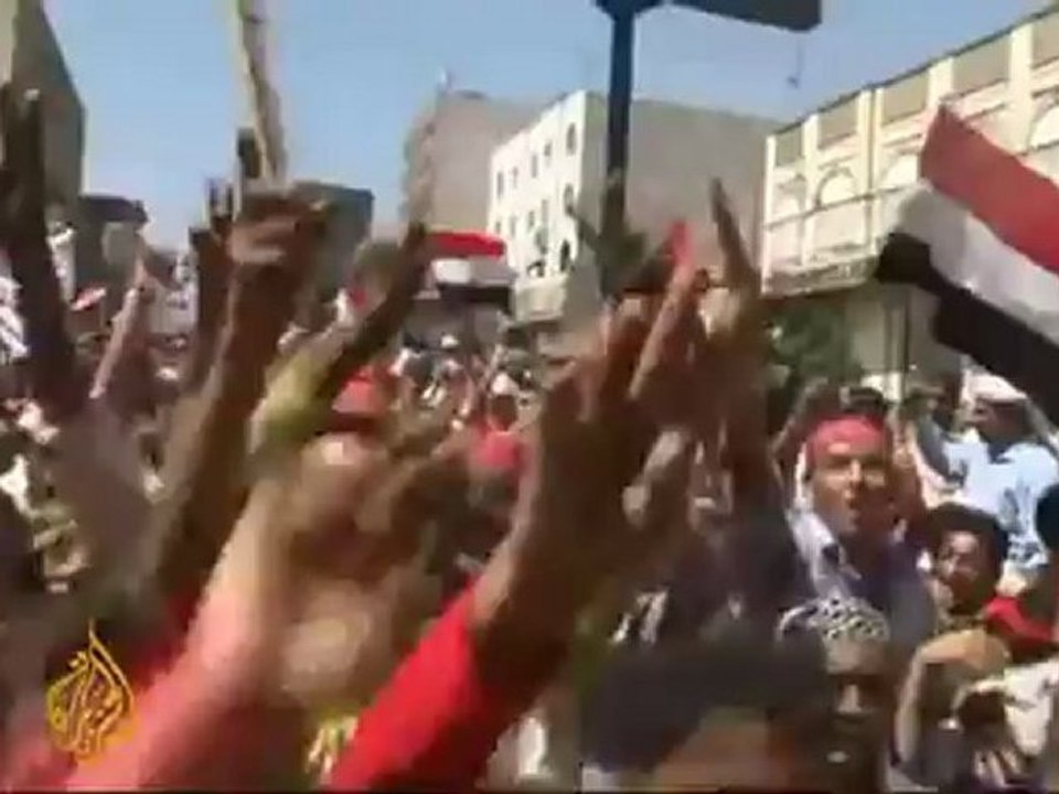 Yemenis celebrate a year of protests