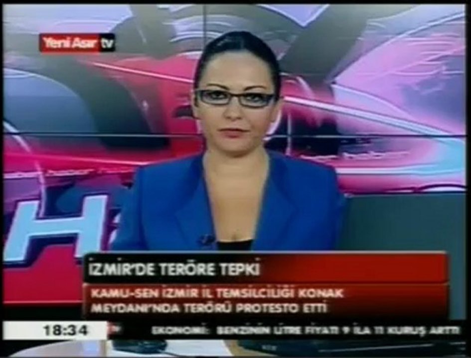 TÜRKİYE KAMU SEN İZMİR TEMSİLCİLİĞİ TERÖRÜ LANET BASIN AÇIKLAMASI