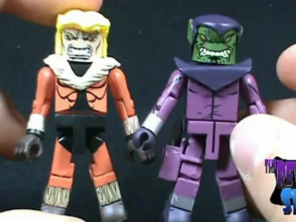 Toy Spot - Marvel Minimates Wolverine series Sabretooth (Variant) and Skrull Two pack