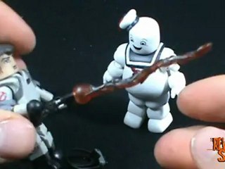 Spooky Spot - Ghostbusters Minimates Dr Ray Stantz and Stay Puff Marshmallow Man