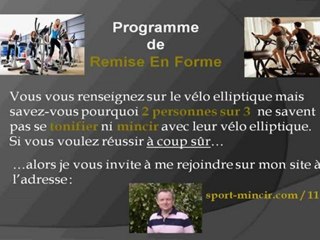 Velo elliptique striale fitness