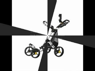 CaddyTek One-click Folding 4-wheel Golf Push Cart, CaddyCruiser