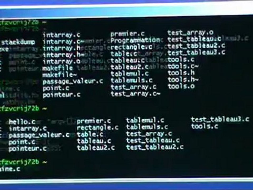 Bilan et revue de code. Cours du 31 août 2012.
