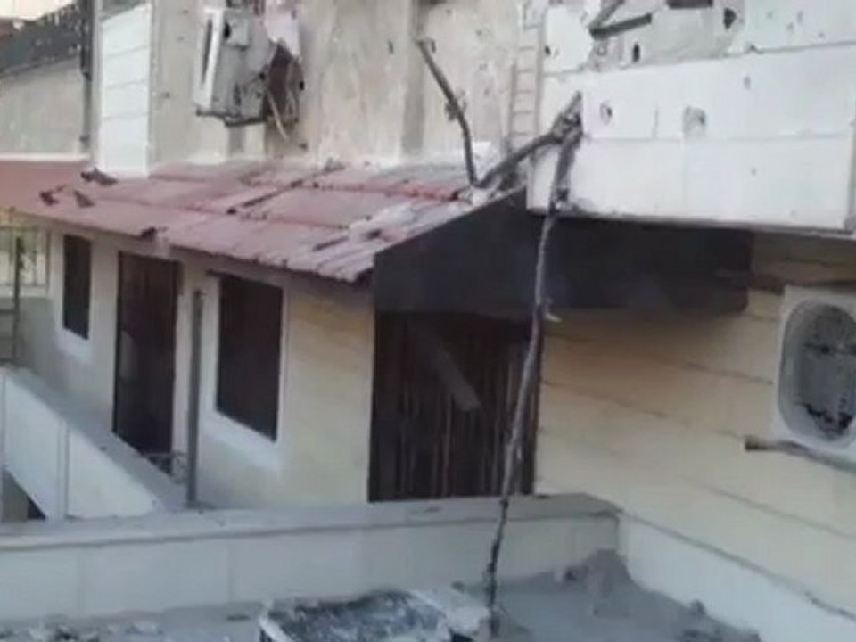 Syria فري برس  دمشق - جوبر _ القصف العشوائي على المنازل  28_8_2012 ج2