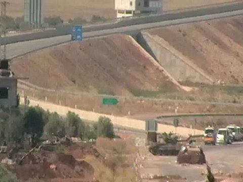 Syria فري برس ادلب قصف بالدبابات على سهل الروج28 8 2012