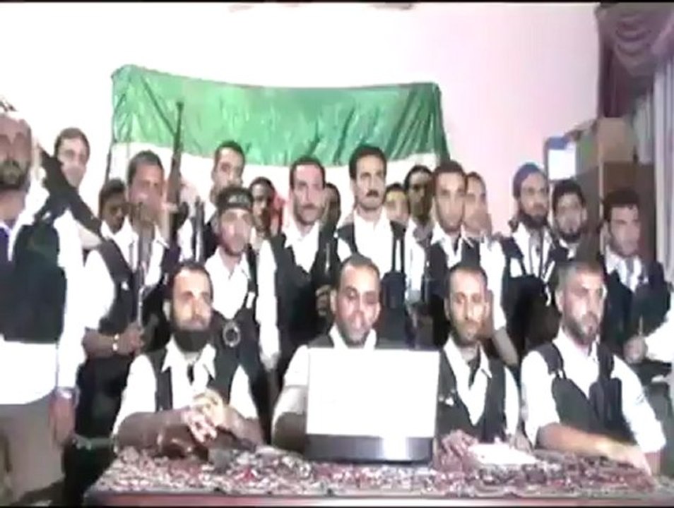 Syria فري برس  حلب بيان تشكيل سرايا امن الثورة في مدينة حلب 28-8-2012