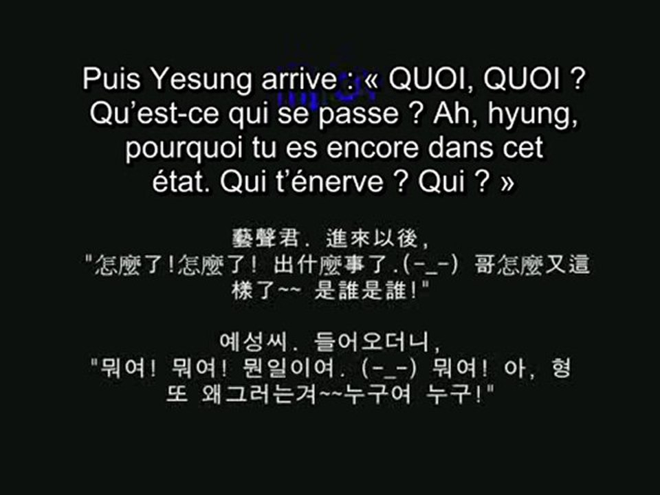 [VOSTFR] La réaction des Super Junior quand Heechul se met en colère