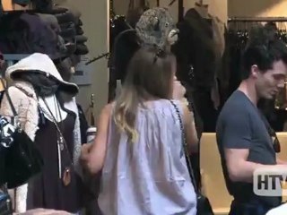 Lauren Conrad FIlming Reality Show While Shopping In Hollywood.