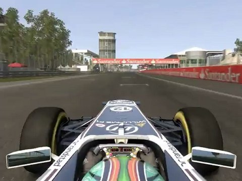 F1 2011 - GP d'Italie - Kier vs Webber en onboard