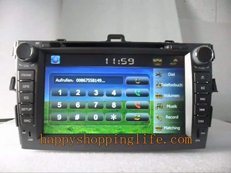 Autoradio mit Bildschirm Toyota Corolla, Autoradio mit Navi Toyota Corolla