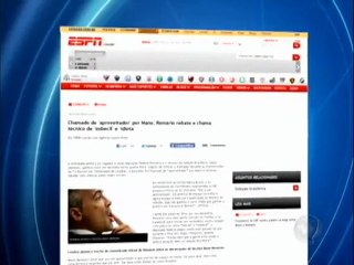 Romário xinga Mano Menezes de imbecil e idiota