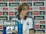 Deportes / Fútbol; Real Madrid, Modric asegura estar emocionado por su debut en el Real Madrid