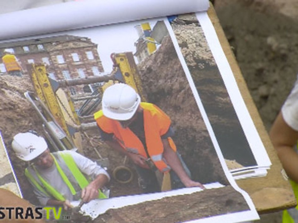 Fouilles archéologiques place du Chateau à Strasbourg