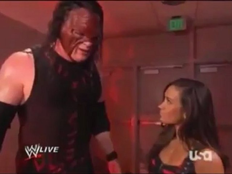 WWE RAW 6/25/2012 : Kane & AJ Backstage