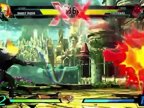 ULTIMATE MARVEL VS. CAPCOM 3 Gameplay: Ghost Rider vs. Firebrand