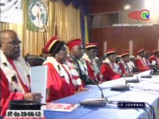 Prestation de serment de Pierre Moussa, nouveau président de la commission de la CEMAC