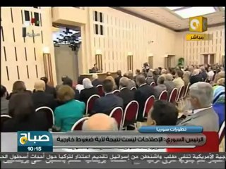 الأسد: الإصلاح فى سوريا نابع من قناعة ونبض السوريين