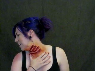 Clawed Throat foam latex prosthetic