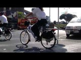 Napoli - Centro storico, la Polizia Municipale in sella a bici elettriche (29.08.12)
