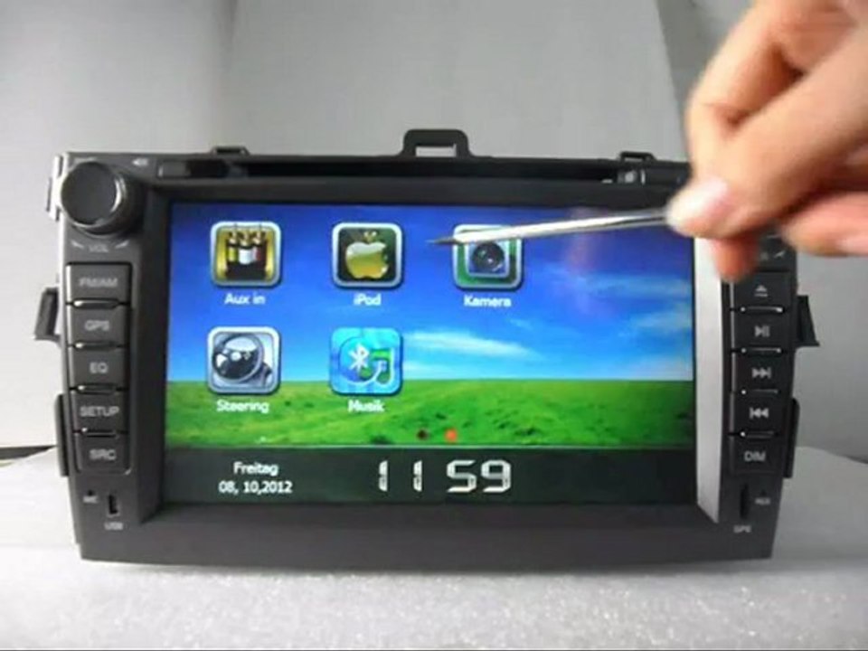 Autoradio mit Bildschirm Toyota, Autoradio mit Navi Toyota, Bluetooth-Autoradio Toyota