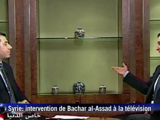 Syrie: nouvelle intervention de Bachar al-Assad à la télévision