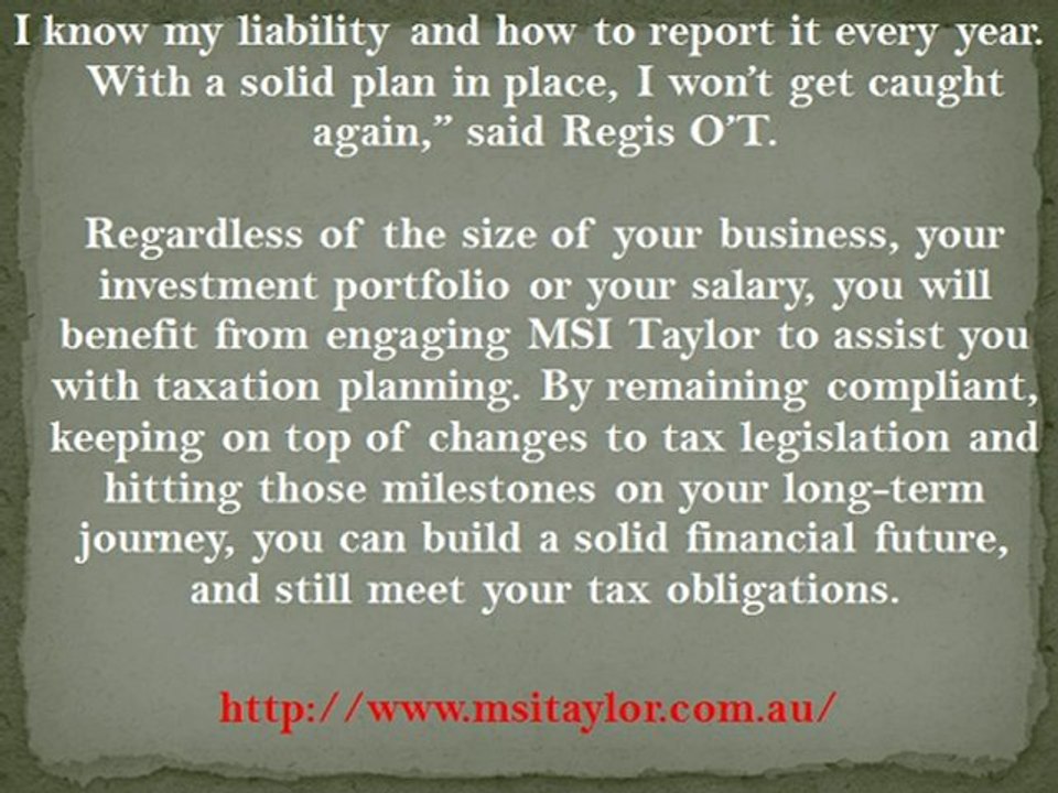 Tax Planning an Essential Tool to Ensure Compliance
