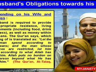 A Husband's Obligations towards his Wife !