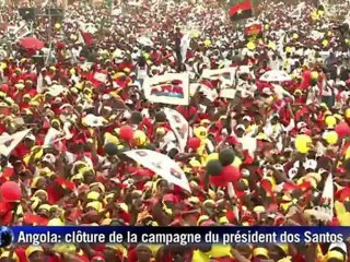 Angola: Dos Santos clôt sa campagne avec un meeting géant