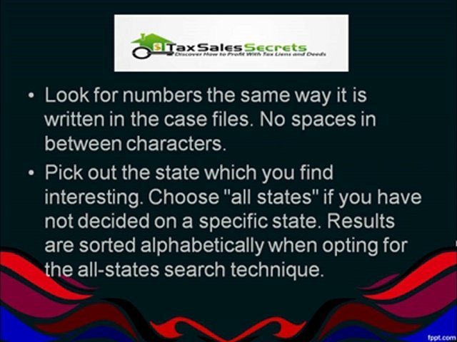 Federal Tax Lien Search