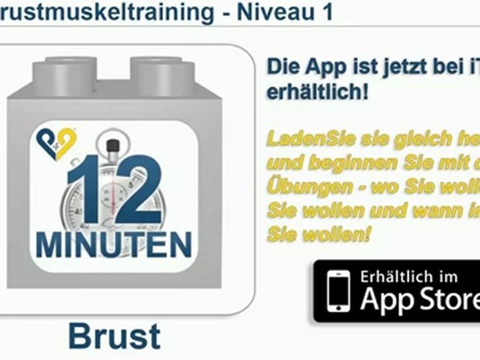 Brustmuskeltraining App - Erhältlich im App Store