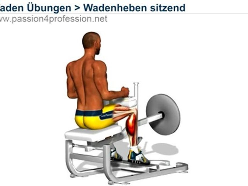 Wadenheben sitzend