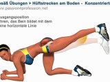 Hüftstrecken am Boden - Konzentrierte (Po Übungen)