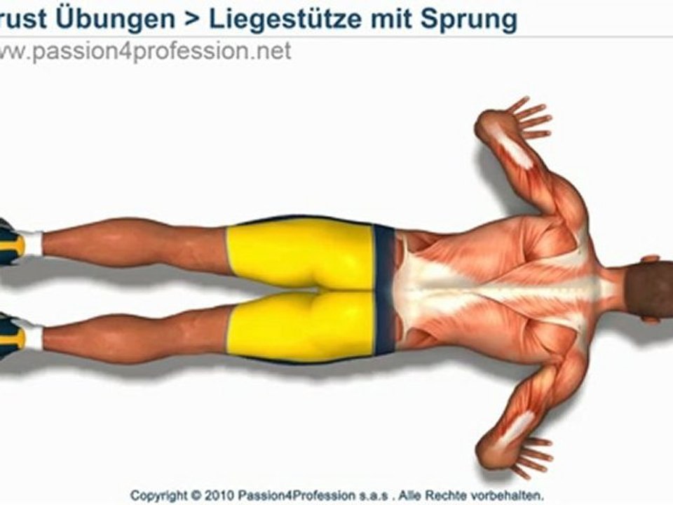 Liegestütze mit Sprung