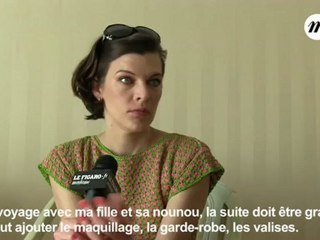 Interview de Milla Jovovich, Festival de Cannes 2012
