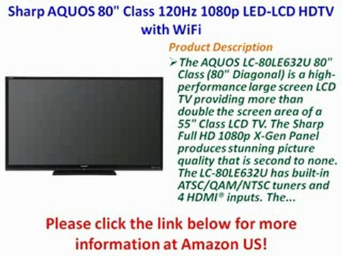 BEST BUY Sharp AQUOS 80 Class 120Hz 1080p LED-LCD HDTV