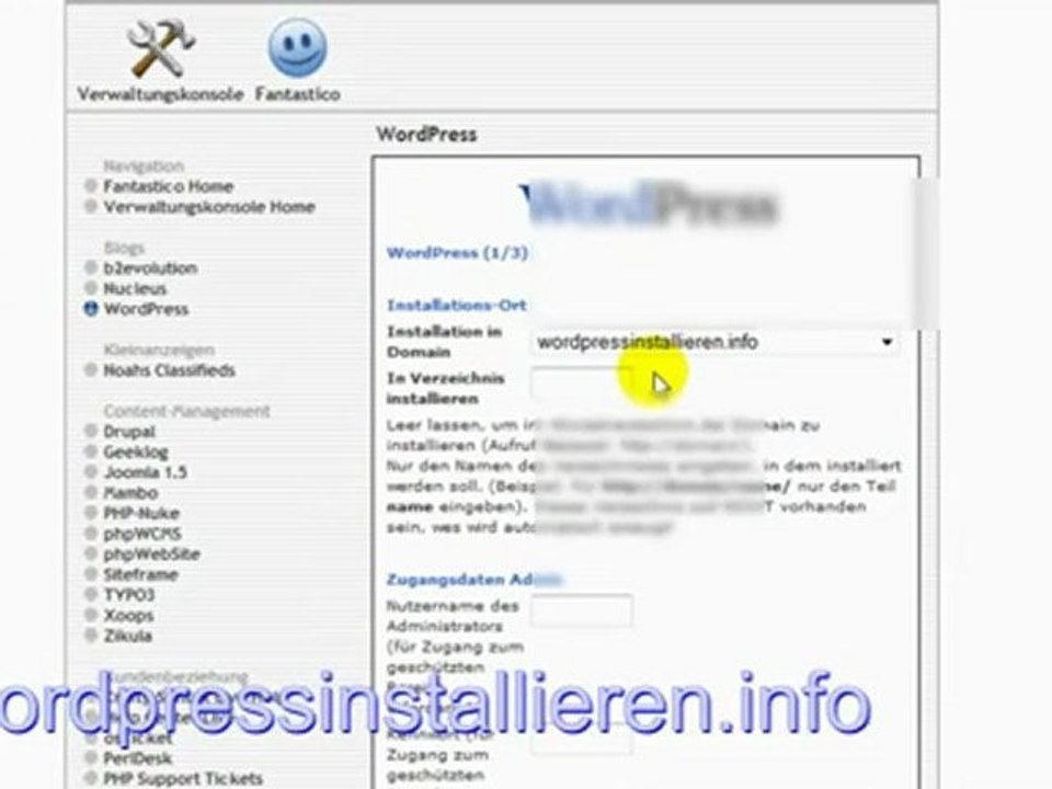 WordPress installieren