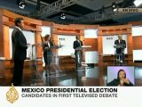 Mexican candidates lock horns in rare debate