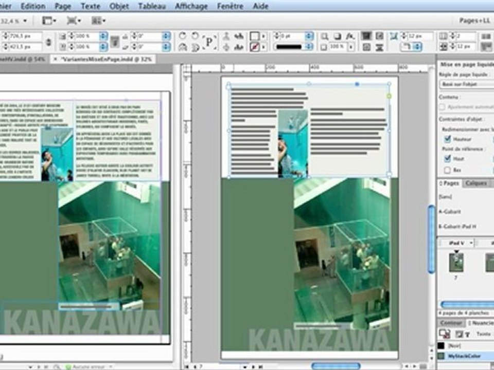 Adobe InDesign CS6 : Créer des variantes de mises en pages