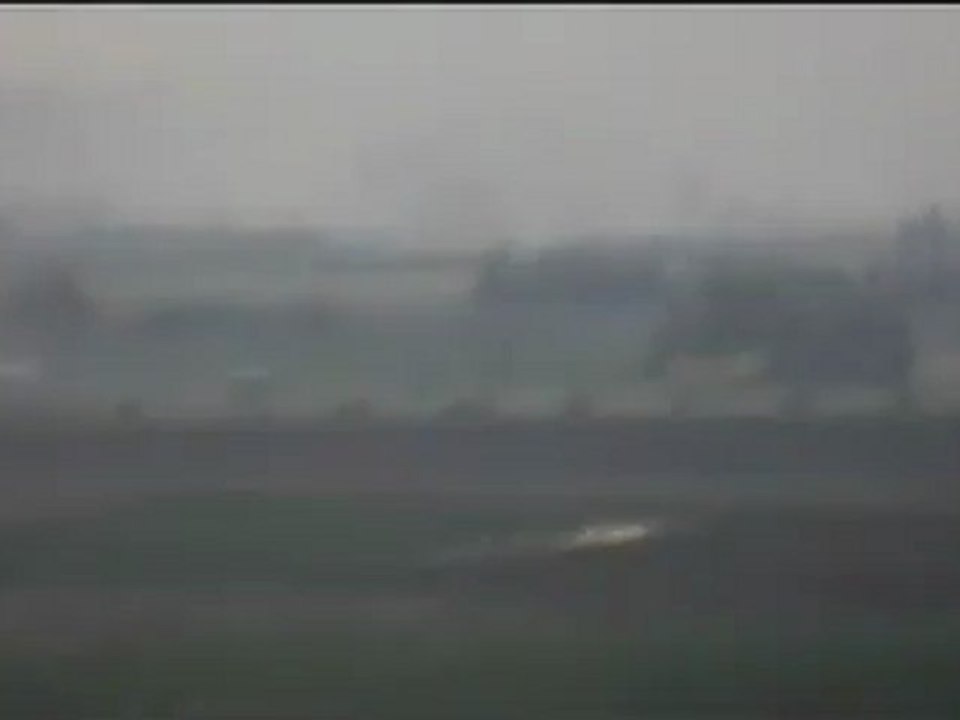 Syria فري برس  ادلب تفتناز  ألسنة الدخان تتصاعد من المطار  29-8-2012