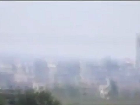 Syria فري برس ادلب تفتناز ً لقطة توثق قصف الميغ على بلدة تفتناز 29-8-2012