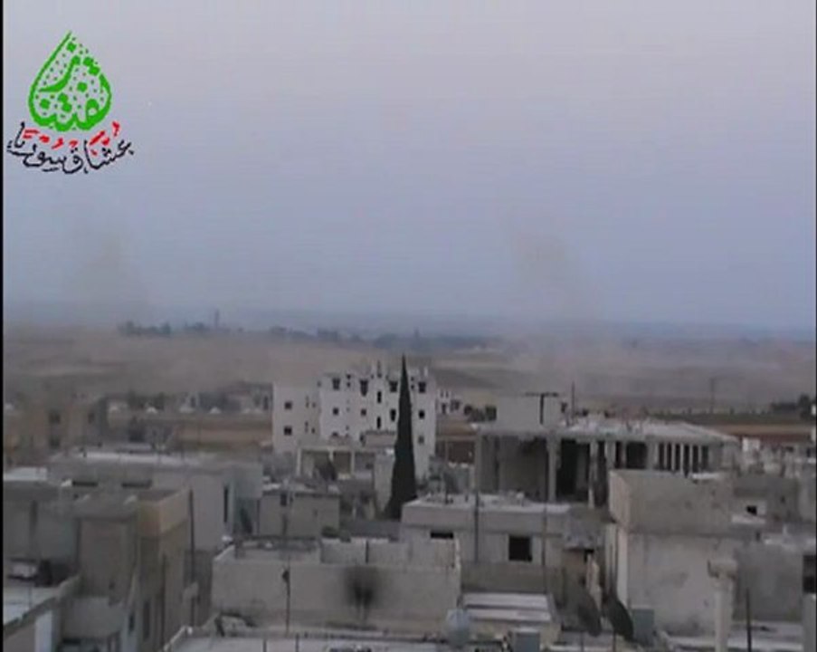 Syria فري برس  إدلب_ تفتناز _ مهاجمة مطار تفتناز العسكري  30-8-2012